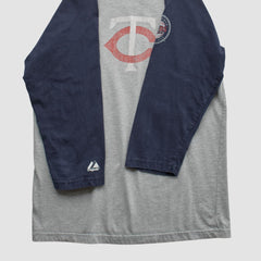 Minnesota Twins Majestic 2000s T-shirt Heather Gray Vintage