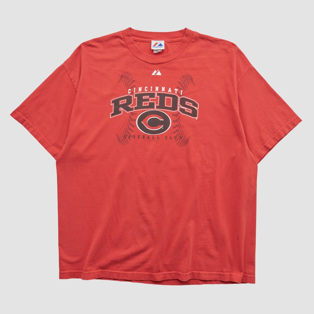 Cincinnati Reds Majestic 2000s T-shirt Red Vintage
