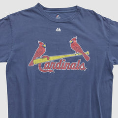 St. Louis Cardinals Majestic 2000s T-shirt Navy Vintage