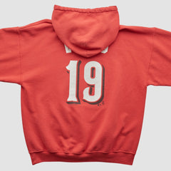 Cincinnati Reds Genuine Merchandise 2000s Hooded Pullover Sweatshirt Red Vintage
