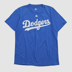 Los Angeles Dodgers Majestic 2000s T-shirt Blue Vintage