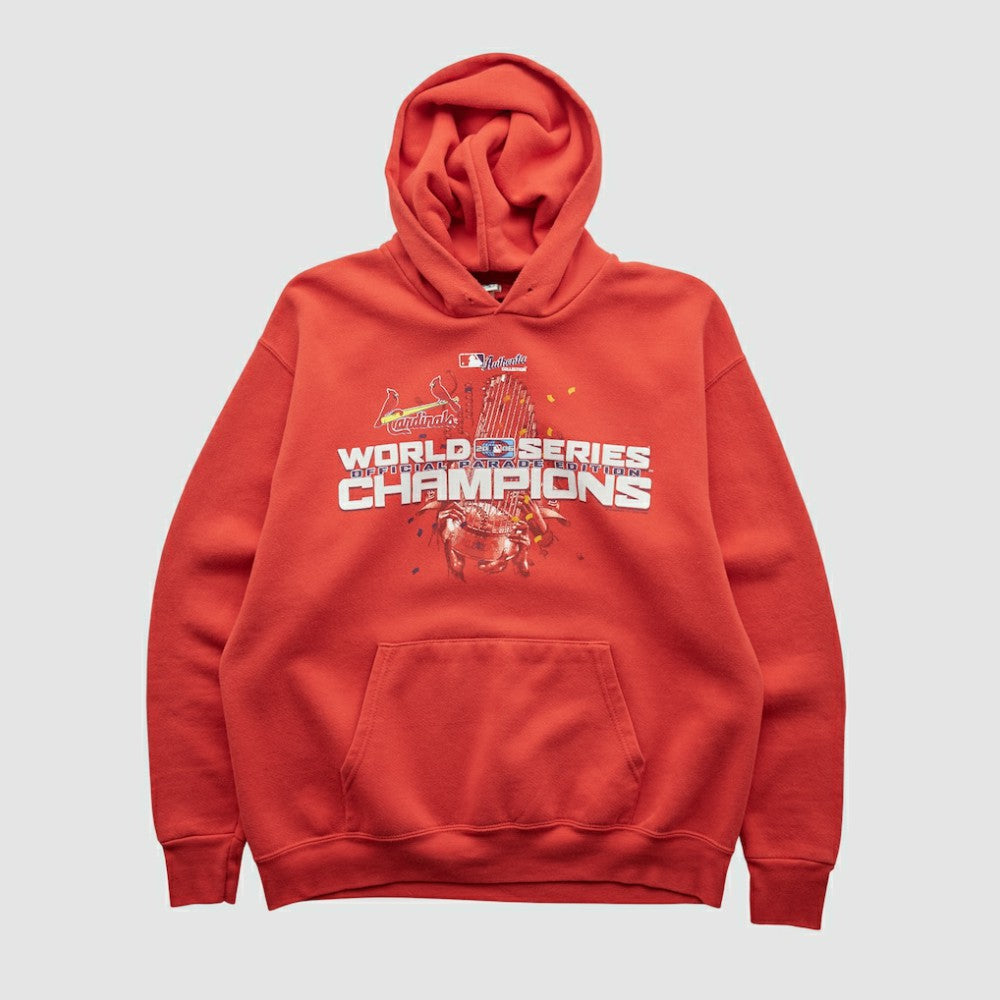 St. Louis Cardinals Lee Apparel 2006 Hooded Pullover Sweatshirt Red Vintage