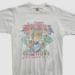 World Series Fruit of The Loom 1988 T-shirt White Vintage