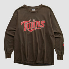 Minnesota Twins Lee Sport 2004 Long Sleeve T-shirt Brown Vintage