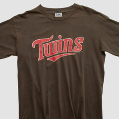 Minnesota Twins Lee Sport 2004 Long Sleeve T-shirt Brown Vintage