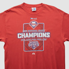 Philadelphia Phillies Majestic 2009 T-shirt Red Vintage