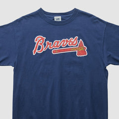 Atlanta Braves Lee Sport 2000s T-shirt Navy Vintage
