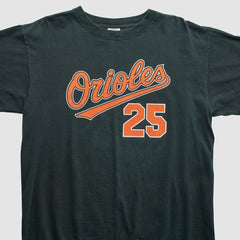 Baltimore Orioles Majestic 2000s T-shirt Black Vintage