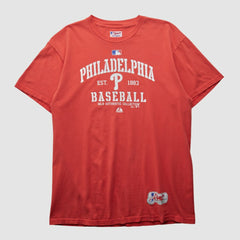 Philadelphia Phillies Majestic 2000s T-shirt Red Vintage