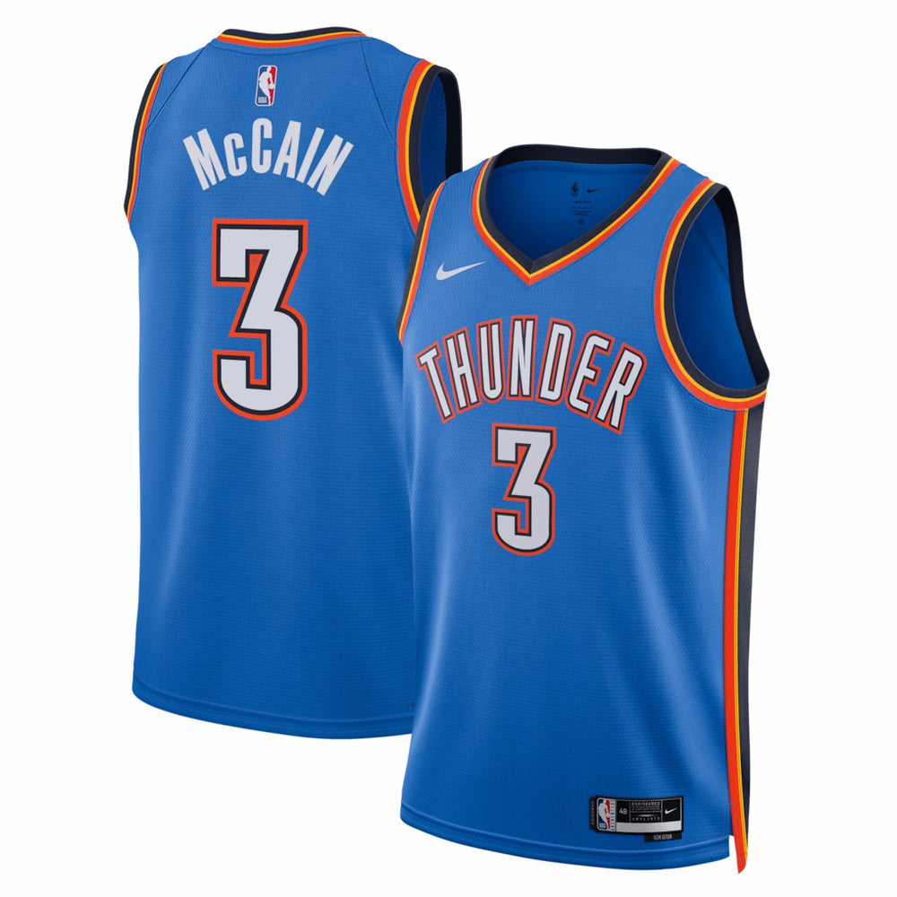 Jared McCain Oklahoma City Thunder Unisex Swingman Jersey - Icon Edition - Blue