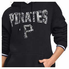 Pittsburgh Pirates Starter Women's Lace Team Lockup Fleece Hoodie Black