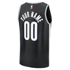 Brooklyn Nets Fast Break Custom Jersey - Icon Edition - Black