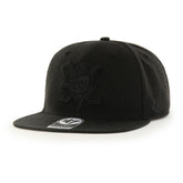 Anaheim Ducks '47 No Shot Captain Snapback Hat Black