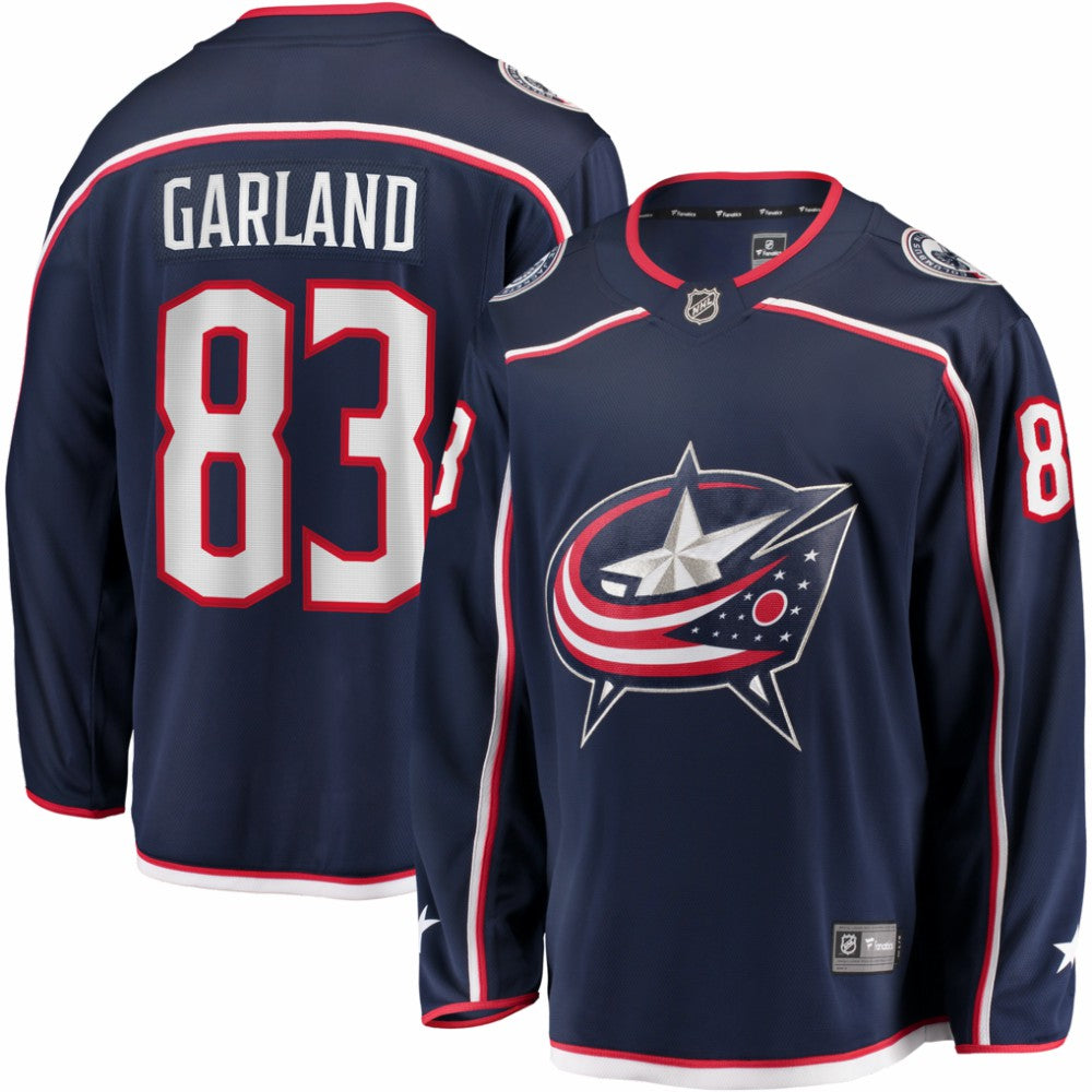 Conor Garland Columbus Blue Jackets Fanatics Home Breakaway Jersey Navy