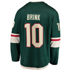 Bobby Brink Minnesota Wild Fanatics Home Breakaway Jersey Green