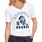 Seattle Kraken Starter Women's Tough Puck T-Shirt White