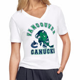 Vancouver Canucks Starter Women's Tough Puck T-Shirt White