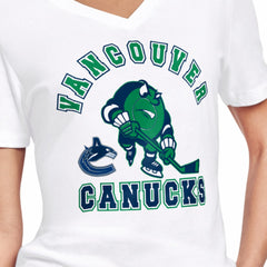 Vancouver Canucks Starter Women's Tough Puck T-Shirt White
