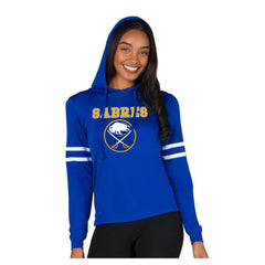 Buffalo Sabres Concepts Sport Women's Marathon Long-Sleeve Hooded T-Shirt Royal