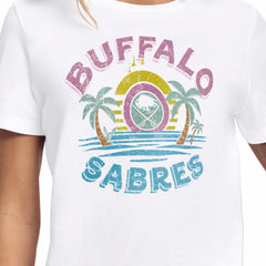 Buffalo Sabres Starter Women's Tonal Beach T-Shirt White