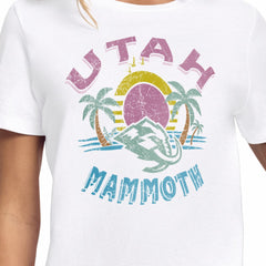 Utah Mammoth Starter Women's Tonal Beach T-Shirt White