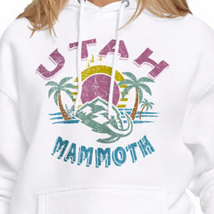 Utah Mammoth Starter Women's Tonal Beach Hoodie White
