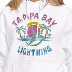 Tampa Bay Lightning Starter Women's Tonal Beach Hoodie White