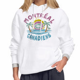 Montreal Canadiens Starter Women's Tonal Beach Hoodie White