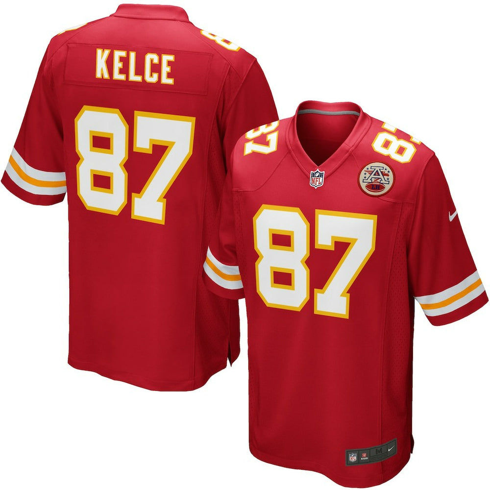 Travis Kelce Kansas City Chiefs Youth Game Jersey - Red