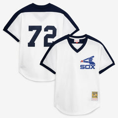 Carlton Fisk Chicago White Sox Authentic Batting Practice Jersey White | Mitchell & Ness
