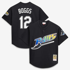 Wade Boggs Tampa Bay Rays Authentic Batting Practice Jersey - Black