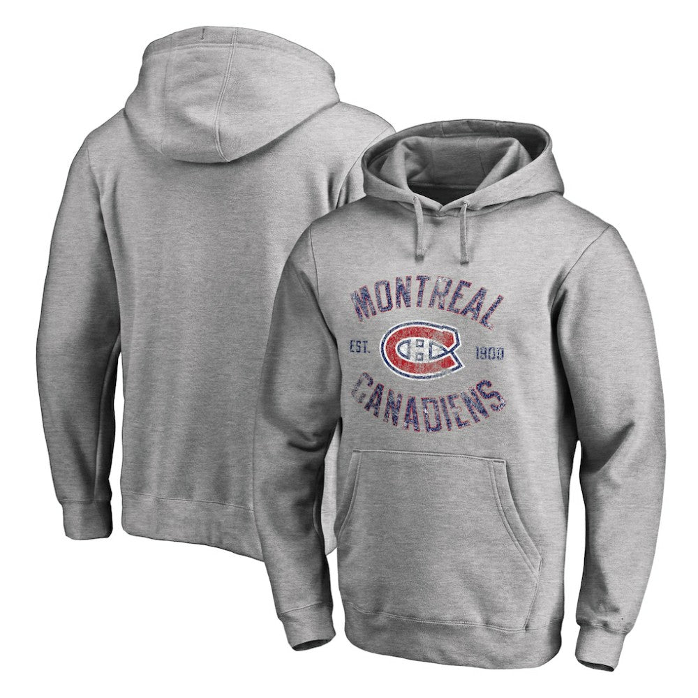 Montreal Canadiens Heritage Pullover Hoodie Ash