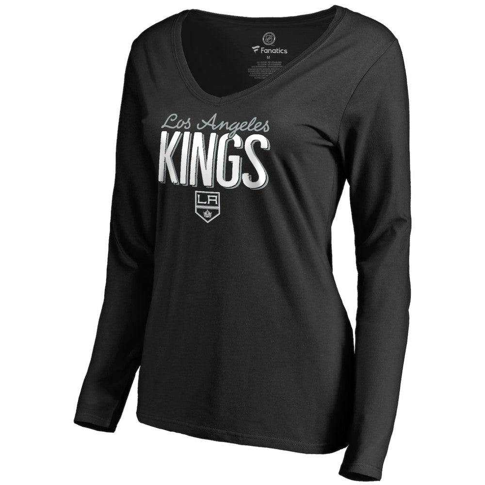 Los Angeles Kings Women's Nostalgia Long Sleeve T-Shirt Black