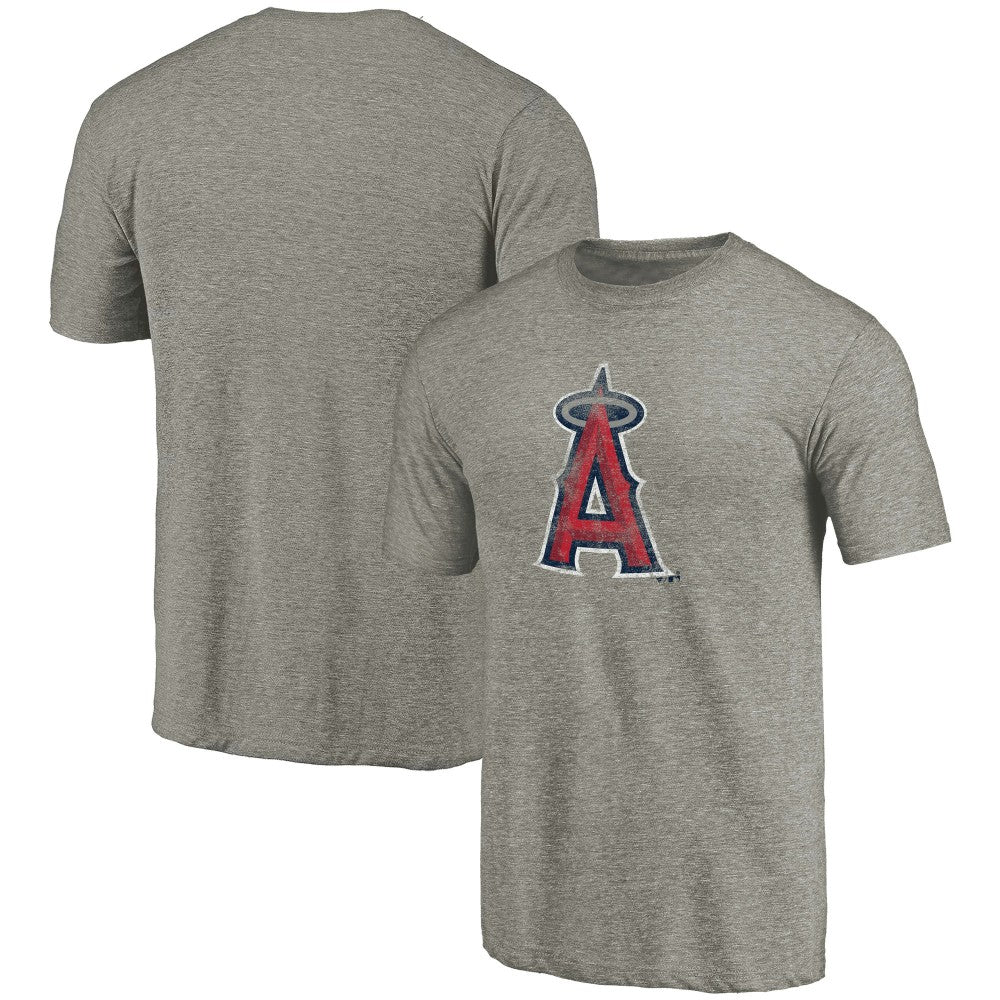Los Angeles Angels Distressed Team Tri-Blend T-Shirt Ash