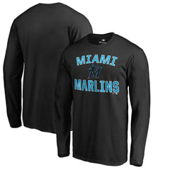 Miami Marlins Victory Arch Long Sleeve T-Shirt Black