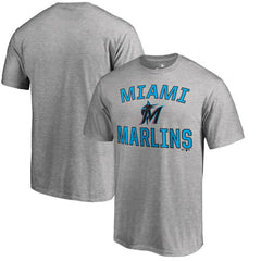 Miami Marlins Victory Arch T-Shirt Ash