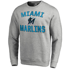 Miami Marlins Victory Arch Pullover Sweatshirt Ash