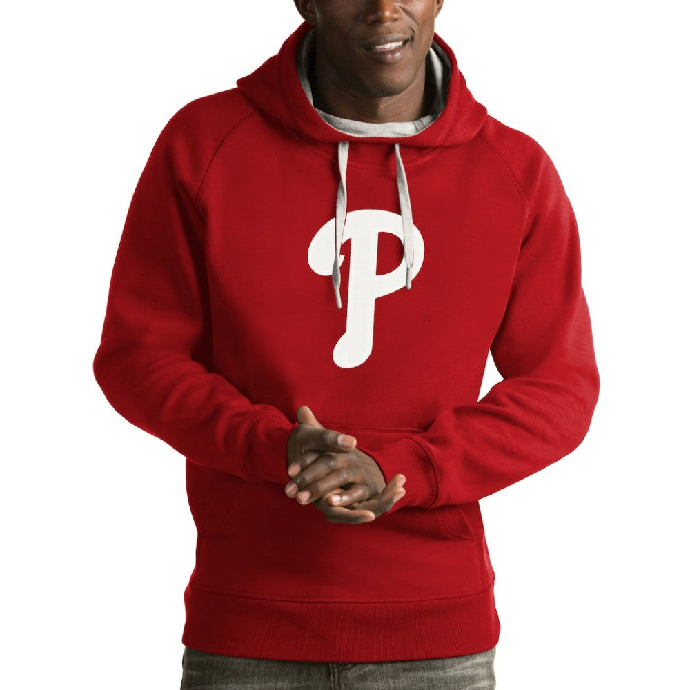 Philadelphia Phillies Antigua Victory Pullover Hoodie Red