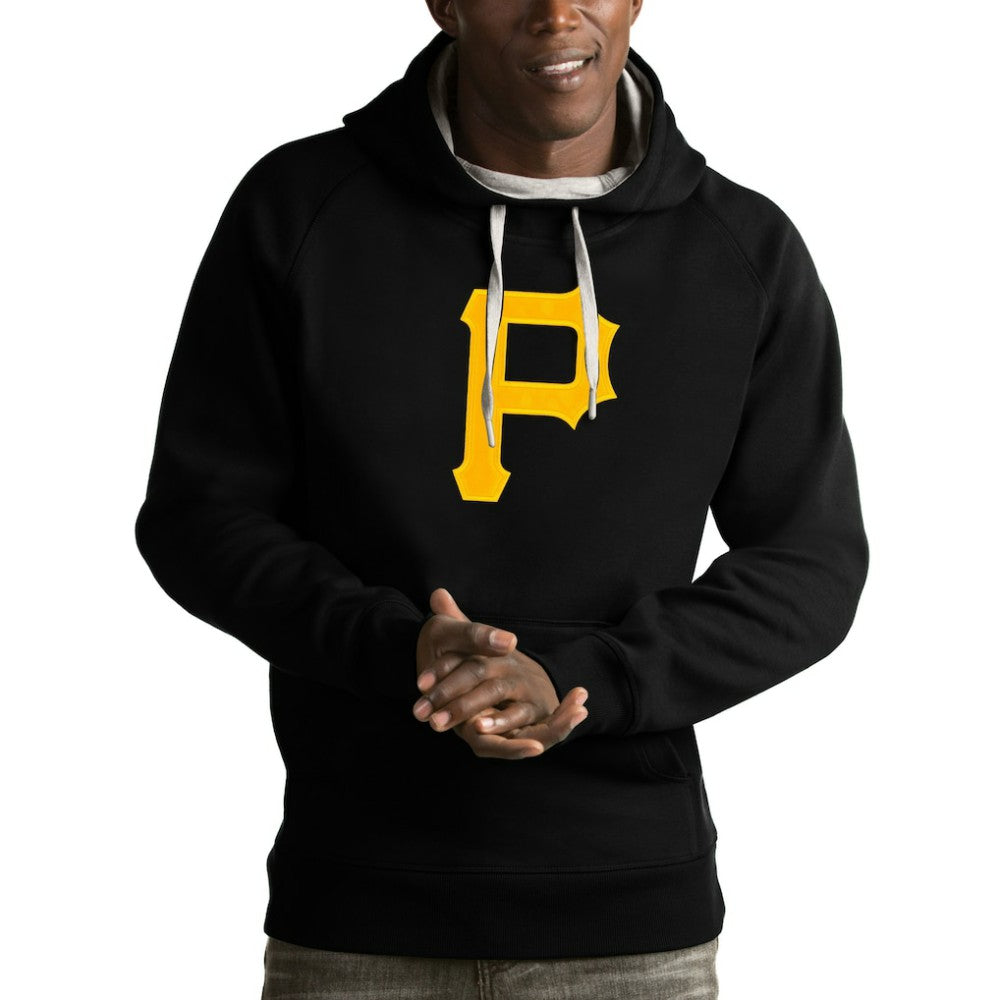 Pittsburgh Pirates Antigua Victory Pullover Hoodie Black