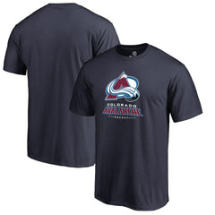 Colorado Avalanche Team Lockup T-Shirt Navy