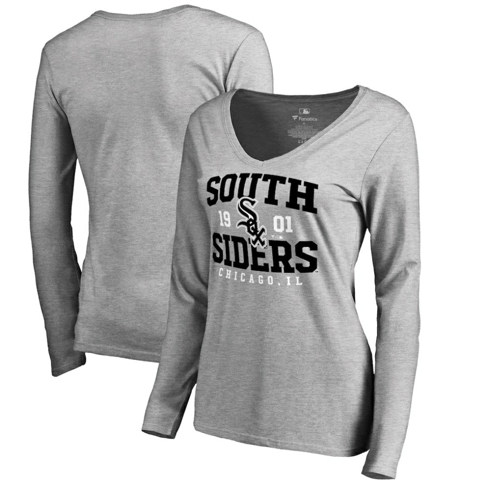 Chicago White Sox Women's South Siders Hometown Long Sleeve T-Shirt Ash
