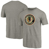 Chicago Blackhawks Throwback Logo 1937-1938 Tri-Blend T-Shirt Ash