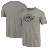 Los Angeles Kings Throwback Logo 1988-1989 Tri-Blend T-Shirt Ash