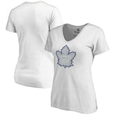 Toronto Maple Leafs Women's Whiteout V-Neck T-Shirt White