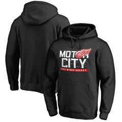 Detroit Red Wings Hometown Collection Motor City Pullover Hoodie Black