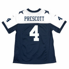 Dak Prescott Dallas Cowboys Youth Throwback Game Jersey - Navy