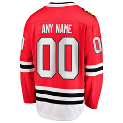 Chicago Blackhawks Fanatics Home Breakaway Custom Jersey Red