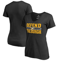 Pittsburgh Penguins Women's Hometown Collection Defend T-Shirt Black