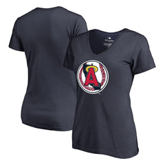 Los Angeles Angels Women's Cooperstown Collection Forbes T-Shirt Navy