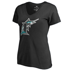 Miami Marlins Women's Cooperstown Collection Forbes T-Shirt Black